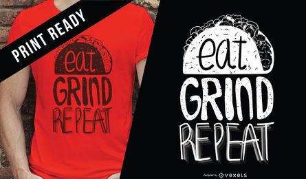 Eat grind repeat t shirt design Eat grind repeat t-shirt design