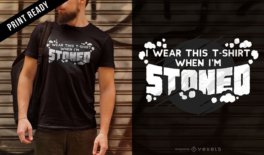 Stoned t-shirt design Stoned t-shirt design