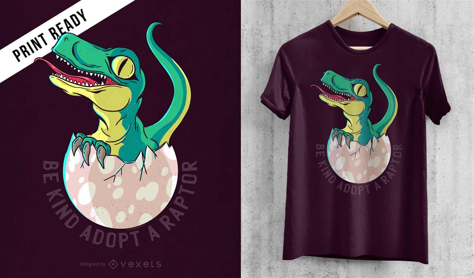 Design de camisetas Raptor