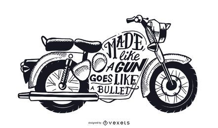 Va como una motocicleta bala