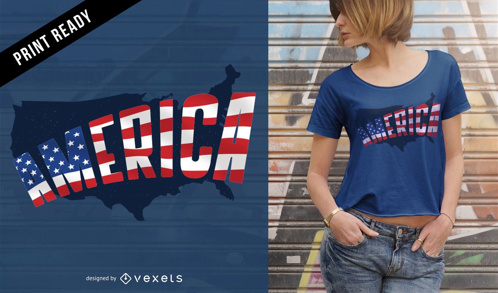 America t-shirt design