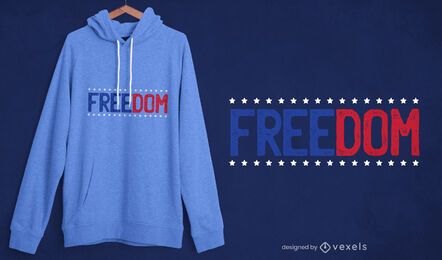 Diseño de camiseta Freedom