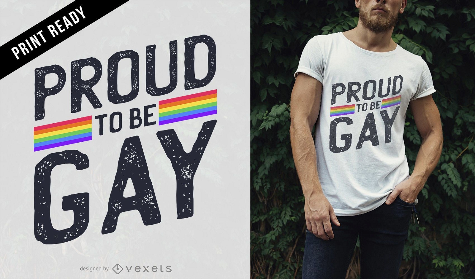 Design de camiseta gay orgulhosa