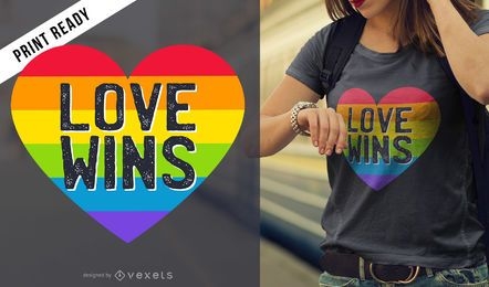 Love wins t-shirt design