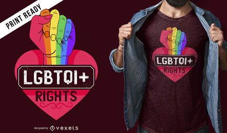 Diseño de camiseta de derechos LGBTQI Diseño de camiseta de derechos LGBTQI