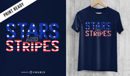 Stars and stripes t-shirt design Stars and stripes t-shirt design