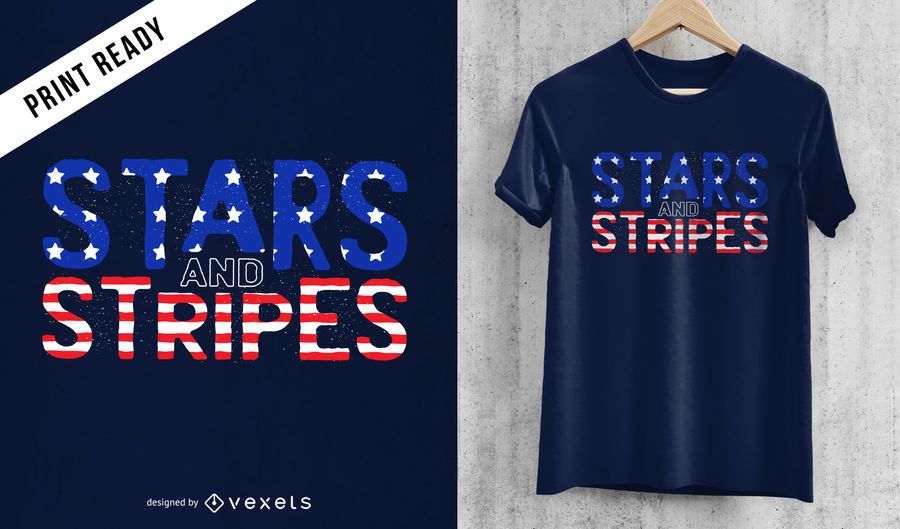 Stars and stripes t-shirt design Stars and stripes t-shirt design
