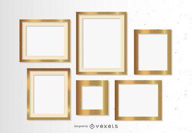 Goldene Rahmen gesetzt Goldene Rahmen gesetzt