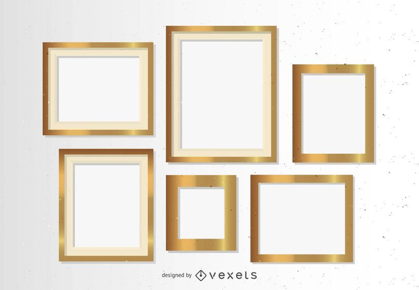 Golden frames set Golden frames set