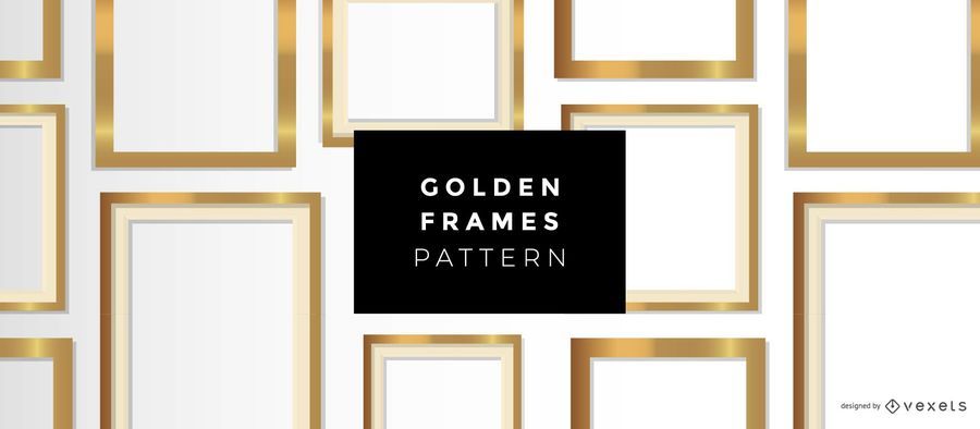Golden frames pattern Golden frames pattern