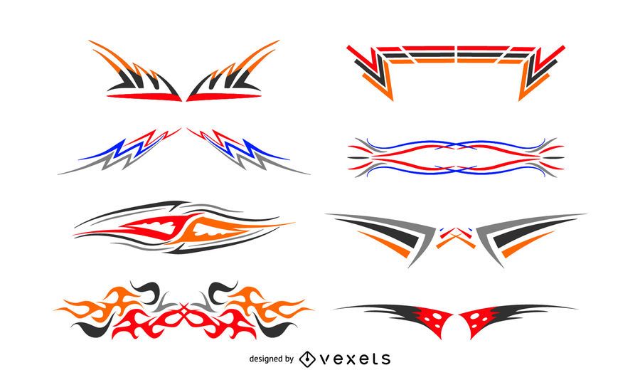 Abstract decals set Abstract decals set