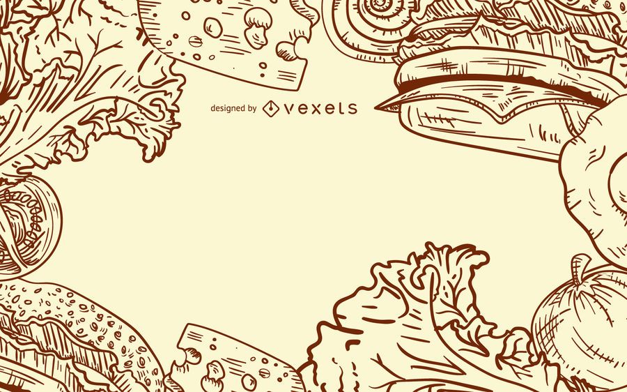 Design de ingredientes de hambúrguer Design de ingredientes de hambúrguer