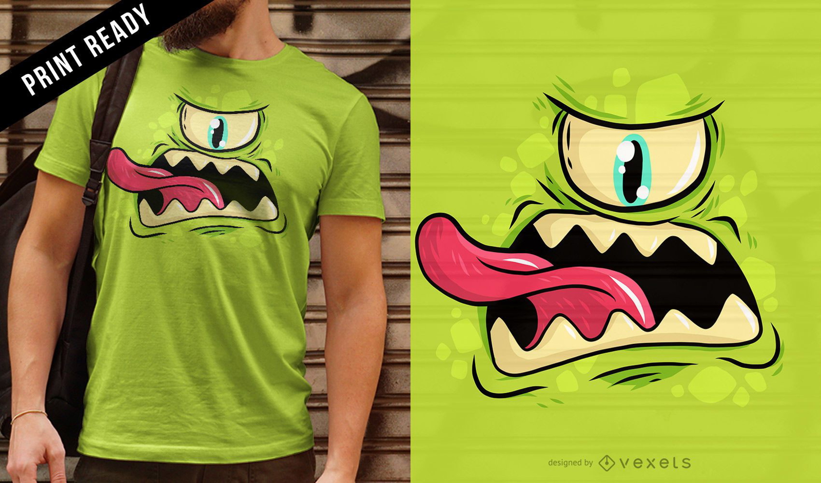 Design de camiseta do monstro Cyclops