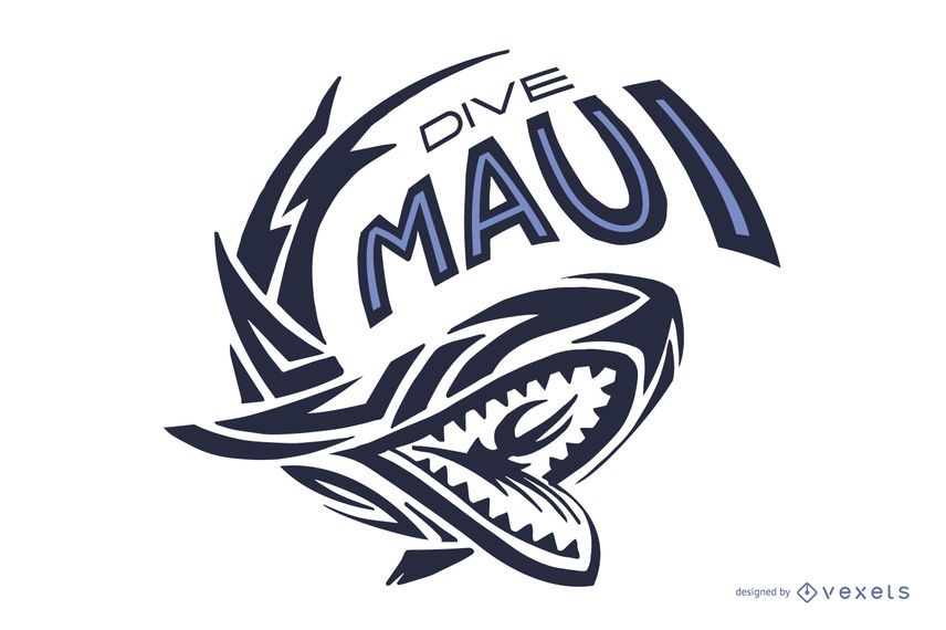 Logo de buceo maui Logo de buceo maui