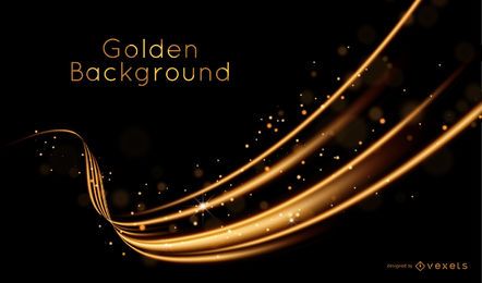 Golden wave background Golden wave background