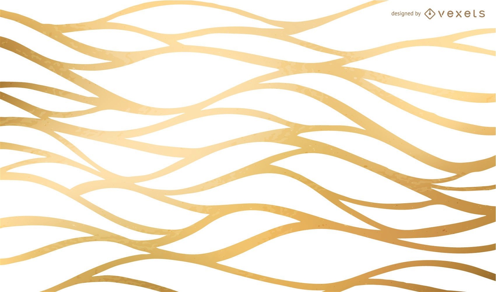 Golden wavy net background