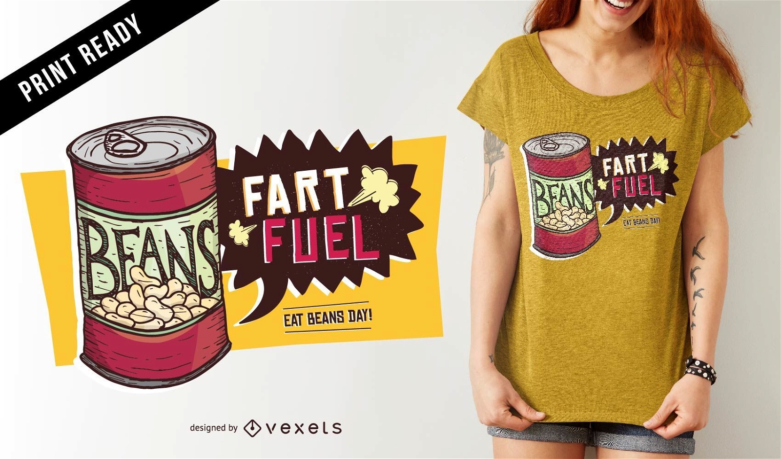 Furz Kraftstoff T-Shirt Design