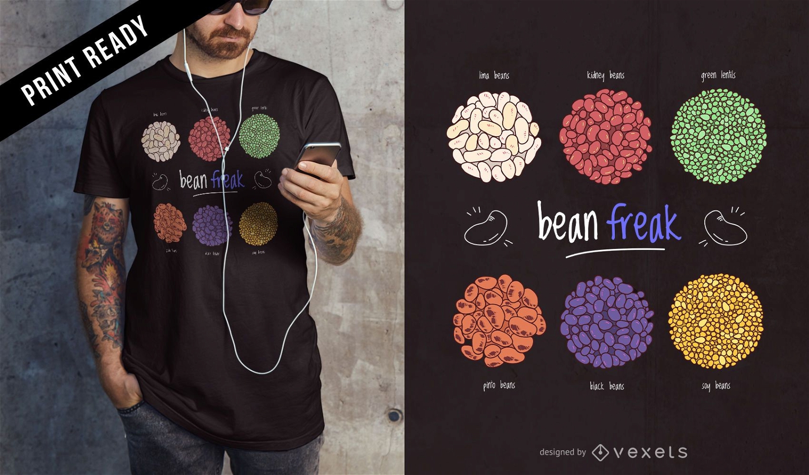 Bean Freak T-Shirt Design