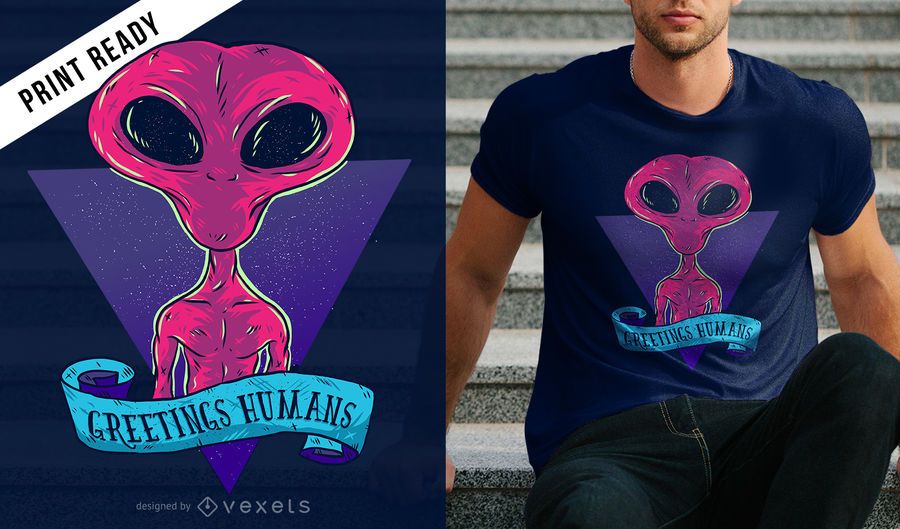 Grüße Menschen T-Shirt Design Grüße Menschen T-Shirt Design
