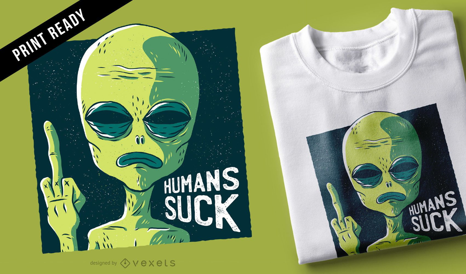 Los humanos chupan el dise?o de la camiseta.