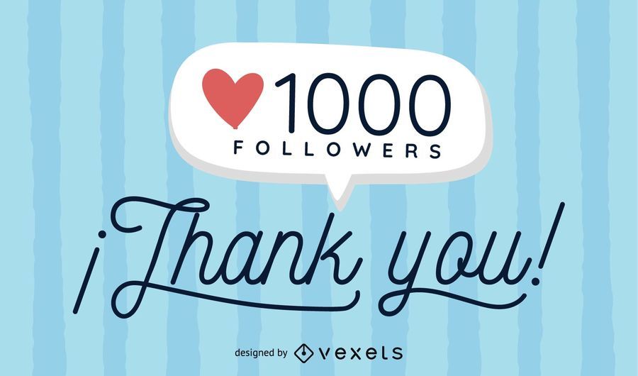 Flat 1000 Followers social media Flat 1000 Followers social media