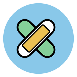 Icono de vendaje adhesivo Diseño PNG