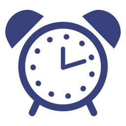 Icono de trazo de reloj despertador Transparent PNG