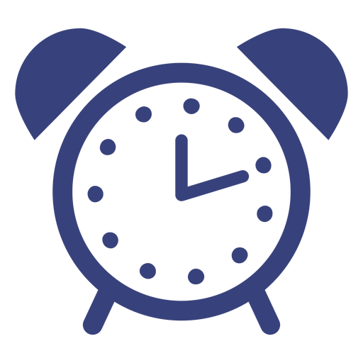 Icono de trazo de reloj despertador Diseño PNG