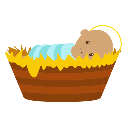Baby jesus character illustration PNG Design
