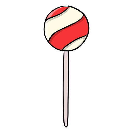 Ball lollipop cartoon