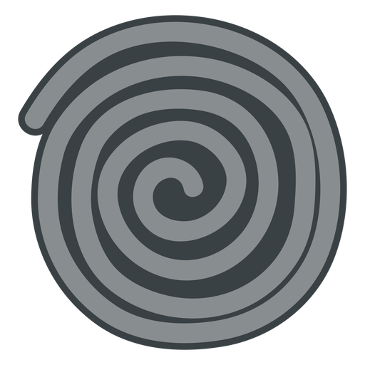 Black licorice wheel icon PNG Design