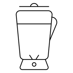 Icono de trazo de licuadora Diseño PNG