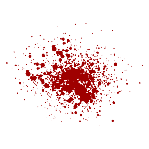 Blood splash icon PNG Design