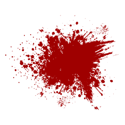 Blood splatter flat Transparent PNG