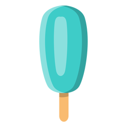 Helado azul en palo Diseño PNG