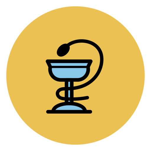 Bowl of hygieia icon PNG Design