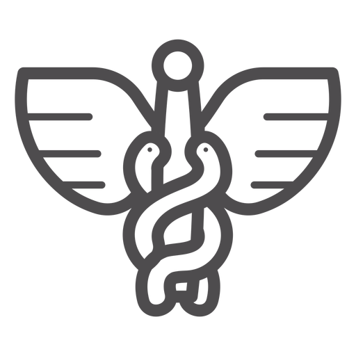 Caduceus stroke icon PNG Design