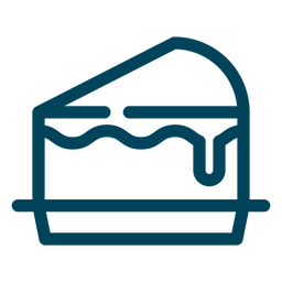 Ícone de curso de fatia de bolo Desenho PNG