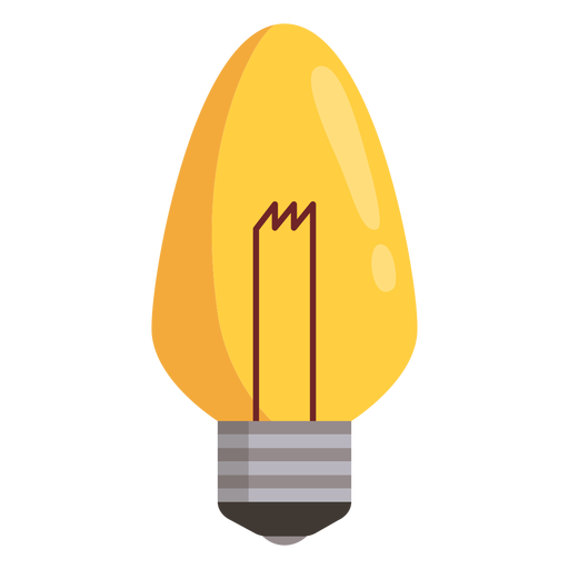 Kerze Glühbirne PNG-Design