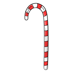 Dibujos animados de bastón de caramelo Diseño PNG