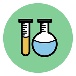 Chemie-Röhrchen-Symbol Chemie-Röhrchen-Symbol