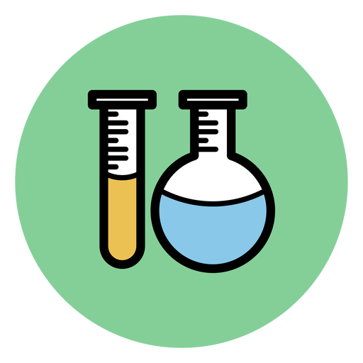 Chemieröhrchen-Symbol PNG-Design