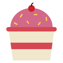Ícone de bolinho de cereja Ícone de bolinho de cereja