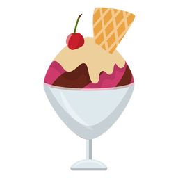 Kirschbecher flache Ikone PNG-Design