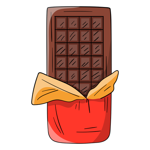 Chocolate bar cartoon - Transparent PNG & SVG vector file