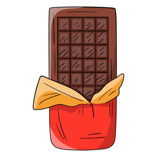 Diseño Png Y Svg De Dibujos Animados De Barra De Chocolate Para Camisetas