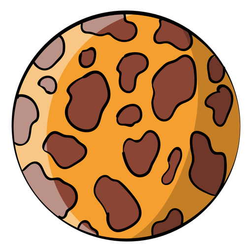 Chocolate chip cookie cartoon PNG Design