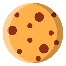 Icono de galleta de chispas de chocolate Icono de galleta de chispas de chocolate