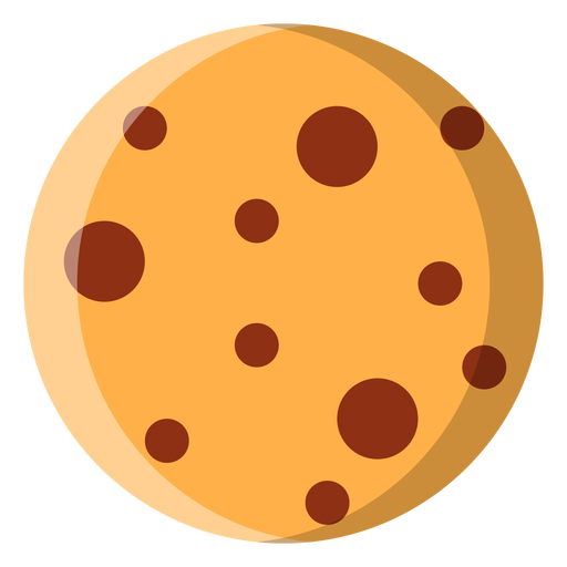 Chocolate chip cookie icon PNG Design
