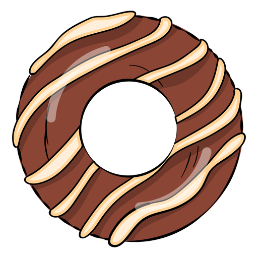 Download Chocolate donut cartoon - Transparent PNG & SVG vector file